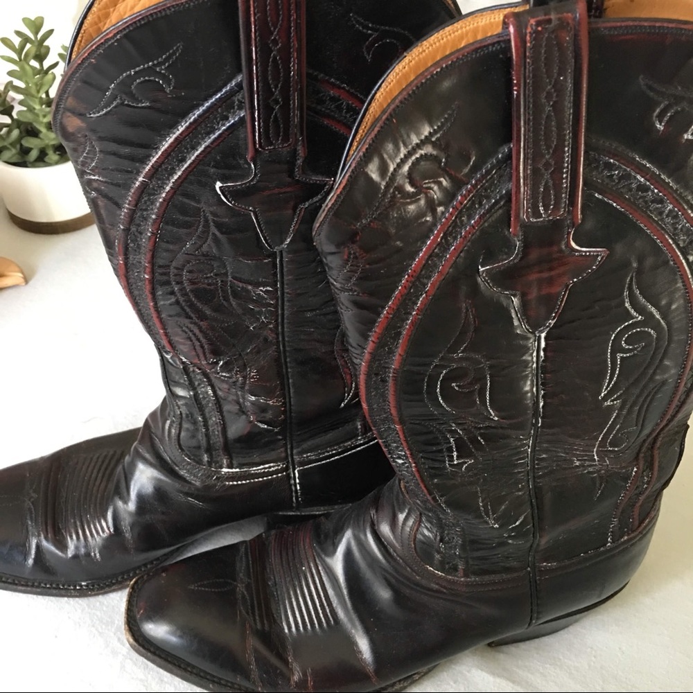 Lucchese Gavin Goat Leather Classic Cowboy Boots